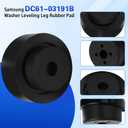 DC61-03191B Leveling Leg Rubber Pad Replacement for Washing Machine (2 Pack)