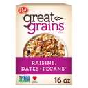 Great Grains Raisins Dates and Pecans Breakfast Cereal, Raisin Cereal with Sweet Dates and Granola Clusters, Non-GMO Project Verified, 16 OZ Box (EXP 02/03/26)