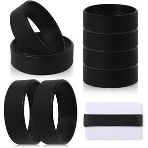 Jerify Set of 8 Elastic Money Bands - Silicone Wallet Bands, Cash Card Holder, Money Clip Alternative, with 4 PVC Cards for Men Women