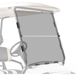 Club Car DS Windshield 1982-2000.5 Models Golf Cart Windshield Club Car Windshield Replacement Foldable Tinted UV Protection and Impact Resistant PC Shield
