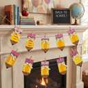 Breling 3 Set 19.69 ft Back to School Felt Pencil Banner Classroom Decor
