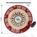 1PZ 2QX-SG6 Recoil Starter Pull Start Replacement for Honda GX340 GX390 GX610 GX620 11hp 13hp 28400-ZEE3-W01ZA Generator Replaces