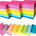 Small Sticky Notes Bulk 1.5x2 Inches (24 Pads/Total 1800 Sheets), 8 Bright Colors Mini Sticky Notes Small Memo Pads, Easy to Post for Notebook, Home, Office