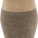 Cotton Rope Laundry Hamper by YOUDENOVA, 105L - Woven Collapsible Laundry Basket - Clothes Storage Basket for Blankets, Laundry Room Organizing, Bedroom Storage, Clothes Hamper – Dark Brown