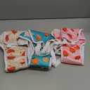 3 Pack Washable Female Dog Diaper Onesie Sanitary Pantie with Adjustable Suspender, Reusable Fixed Doggie Diapers, Super Absorbent Leakproof for Small Medium Large Dog in Heat Cycle (Medium(10"-16" Waist))