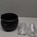 109oz St Patricks Cauldron Set,Portable Witch Candy Pot Bucket for Gold Decoration Halloween Trick or Treat Party Supplies with 70MM Clear Plastic Balls NO COINS INSIDE