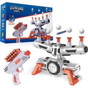 USA Toyz Astroshot Zero G Shooting Games - Nerf Compatible Toy Gun Electronic Hovering Ball Target Shooting Game with 1 Foam Blaster Toy Gun, 10 Floating Ball Targets, 12 Foam Darts, 1 Dart Holder