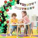 Pixel Balloon Arch Garland Kit - Miner Birthday Decorations Banner Black Green Brown Game Controller Mylar Balloons Miner Balloon Arch kit Pixel Game Birthday Party Decorations for Boys