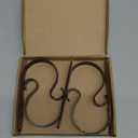 Christmas Stocking Holders for Mantle Set 4, Scratch-Free Christmas Stocking Holders for Fireplace Mantle,Multi-uses Stocking Hooks for Mantle,Mantel Stocking Holders Clip for Xmas Party Decorations (Nickel-4 Pack)