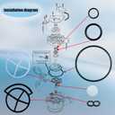 7185487 Water Softener Seal Kit for 1" High Flow Water Softeners partsOEM