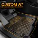 Floor Mats Fit for Chevy Equinox GMC Terrain (Non EV) 2025, All Weather TPE Rubber Custom Fit Waterproof Anti-Slip High Edge 1st & 2nd Row & Cargo Liner for Chevy Equinox Accessories Black