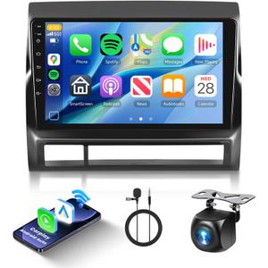 8 Core 2G 64G Android Car Stereo Radio for Toyota Tacoma 2005-2015 Wireless Carplay Android Auto, 9 Touch Screen Head Unit with Bluetooth Mirror Link GPS Navigation WIFI FM/RDS DSP Backup Camera SWC