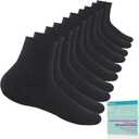 Revosoxs Diabetic Socks for Women Men,5 Pairs Non Binding Diabetic Ankle Wide Stretchy Loose Seamless Socks  9-11