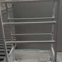 TUTOTAK Narrow Night Stand with Charging Station, Slim End Table with Plugins, Tall Side Table with 3 Fabric Drawer, Small Bedside Table with Storage, Set of 2, Living Room, Bedroom, White TB01BW073