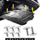 14PCS Engine Splash Shield Hardware Kit  Under Engine Cover Bolts & Clips for Skid Plate & Oil Pan Protection  Replaces 90105-TBA-A00, 90674-TY2-A01