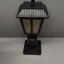 Solar Lamp Post Light Outdoor - 3000K Warm White, IP45 Waterproof Post Solar Lights for Garden Yard Landscape, Outside Decorative Lamp(2PK)