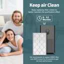 HE601 HEPA Filter Replacement for Air Purifier Models HE600 HE601 HE602, 3-Stage Air Filter, 1 Pack