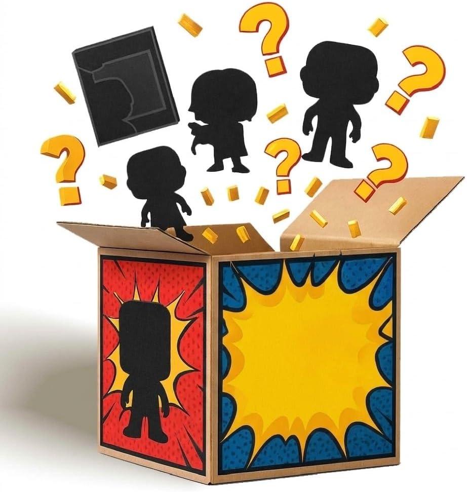 POP Figure Box - 6 Collectible Vinyl Figures | Includes 6 Figures from (Spider-Man, One Piece, Star Wars, Dinosaurs & More) Premium Toys for Fans & Collectors | Gift Idea for Adults