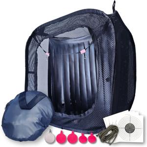 Portable Airsoft Target Tent-Black-Non Lethal with BB Trap Recycle The Ammo Indoor Outdo