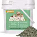 Backyard Deodorizer,10 lbs Yard Odor Eliminator,Eliminates Stool and Urine Odor on Potty Patches,Artificial Turf,Grass,Lawns,Patios,Concrete&Playgrounds-Cat Litter Box Odor Eliminator & Freshener (160 Ounce (Pack of 1))