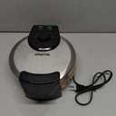 Gourmia Belgian Waffle Maker  Compact Design with Upright Storage, Adjustable Browning, and Easy-Clean Nonstick Ceramic Plates, Stainless Steel