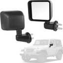 Door Mirror Left Driver Side and Right Passenger Side Replacement For Jeep Wrangler JK 2007-2017, Replace CH1320271 CH1321271
