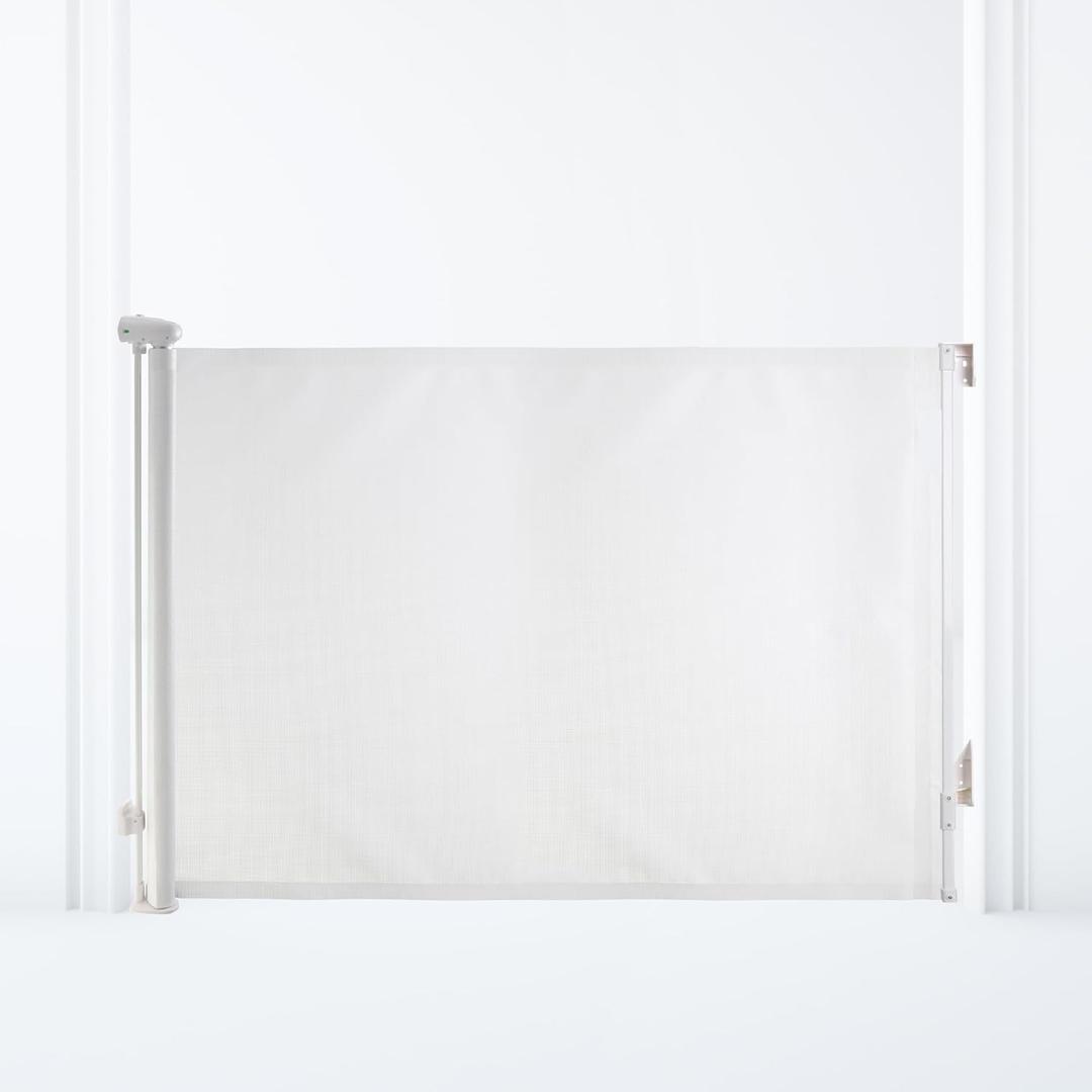 Dreambaby Glide N Hide 35'' Extra Tall, 55'' Wide Retractable Baby Gate - Ideal for Stairs, Doorways & Halls, Durable Mesh, EZY-Check Indicator, Dog & Pet Gate