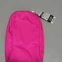 Embla Makeup Bag Travel Cosmetics Pouch and Toiletry Bag, Nylon Zipper Pouch Purse, Cute Make Up Organizer Storage Tote for Women Girls, Waterproof Travel Skincare Case, Small Makeup Bags, Fuchsia