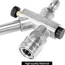 QWORK Foam Cannon Dual-Connector Accessory for Pressure Washer - Includes 5 Nozzles, 1/4" Quick Connecting, Effortless Switching Between Foam Spray & Pressure Washer Tip