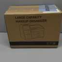 Makeup Organizer with Drawers,Large Capacity Countertop Organizer for Vanity,Bathroom and Bedroom Desk Cosmetics Organizer,Easy To Storage Skincare,Brushes,Lotions,Lipstick (Red and Cream)