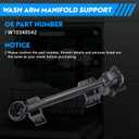 WPW10340542 Dishwasher Center Wash Arm Manifold Support compatible with Whirlpool KitchenAid Kenmore Manifold Arm Support WDT730PAHW0 WDT780SAEM0 Replace W10380275 AP6019913 2311037