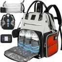 Award-Winning Eco-Friendly Smart Diaper Bag with Changing Station  2025 Evergreen Winner, Premium All-in-One Backpack, Patent Pending, Heated Bottle Pockets, Trusted by Parents, Seen in Top USA Media (Black/Gray)