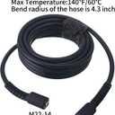 Tool Daily High Pressure Washer Hose, 25 FT X 1/4 Inch, 3600 PSI, M22 14mm, Replacement Power Washer Hose for Most Brands