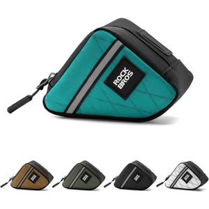 ROCKBROS Bike Frame Pouch Triangle Bike Pouch - Waterproof Small Bicycle Accessories for Boys Girls Men Women (Blue)
