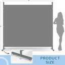 AKTOP Room Divider, Freestanding Single Panel Privacy Screen, Grey
