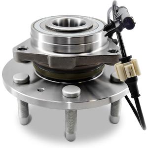 515096 [4WD AWD] Front Wheel Hub Bearing Assembly 6 Lugs w/ABS Compatible for Cadillac Escalade ESV EXT Chevy Silverado Suburban 1500 Tahoe Avalanche GMC Sierra Yukon XL 1500 2007-2014