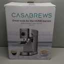 CASABREWS 5418 PRO Espresso Machine 20 Bar, Upgraded Espresso Maker with Powerful Steam Milk Frother, Stainless Steel Coffee Machine with Fast Heating System for Cappuccino, Latte, Silver