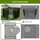Heavy Duty Tube Dog Playpens,Dog playpen Outdoor for Large Dogs,Puppy Play Pen for Indoors,40" H 8 Panels