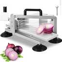 VEVOR Commercial Tomato Slicer, 3/16 inch Tomato Cutter Slicer, Stainless Steel Heavy Duty Tomato Slicer Machine, Manual Tomato Slicer with Non-slip Feet, for Cutting Tomatoes, Cucumbers, Bananas