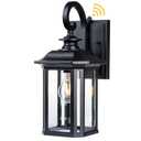 JYZ Dusk to Dawn Outdoor Wall Lighting, Exterior Porch Light Fixture, Waterproof Outdoor Wall Mount Lantern, Classic Black Sconce Lamp Outside for House Doorway Garage Patio Yard