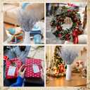 24 Pcs 16.5 Inch Christmas Tree Picks Glitter Artificial Curly Sprays Christmas Floral Stems Branches for Xmas Tree Sticks Garland Ornaments Vase Filler Decorations (Silver)