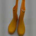 Evshine Women's Mid Calf Rain Boots Waterproof Garden Shoes (8, Matte Yellow)