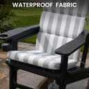 50x19.6 In Adirondack Chair Cushion Set of 2, Outdoor Chair Cushion