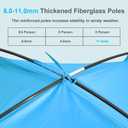 Gorich Beach Tent Sun Shelter for 3 Person with UPF 50 UV Protection, Lightweight & Easy Setup Beach Shade Canopy, Portable Beach Shade Tent Beach Cabana