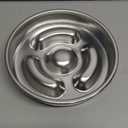 Slow Feeder Dog Bowl Stainless Steel8-inch Diameter Dog Slow Feeder BowlHeavy Duty with Non-Slip Rubber Base4Cups Capacity for Medium & Large Dogs to Slow Down Eating