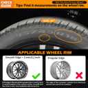 Wheel Rim Protector Set of 4, 18 Inch Alloy Rim Guards for Car Rims Compatible with Tesla Model 3 Mustang Explorer Honda CR-V Civic Toyota Corolla Camry Hyundai Mazda CX-5 Nissan Altima Kia