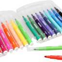 18 Colors Watercolor Markers, School and Art Suppliers, Back to School, Soft Nylon Brush Tips for Coloring, Calligraphy, Painting, Drawing