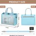 Canvas Tote Bag for Women Crossbody Work Purse with Pockets Top Handle Handbag Satchel Bags for Travel Nurse Teacher