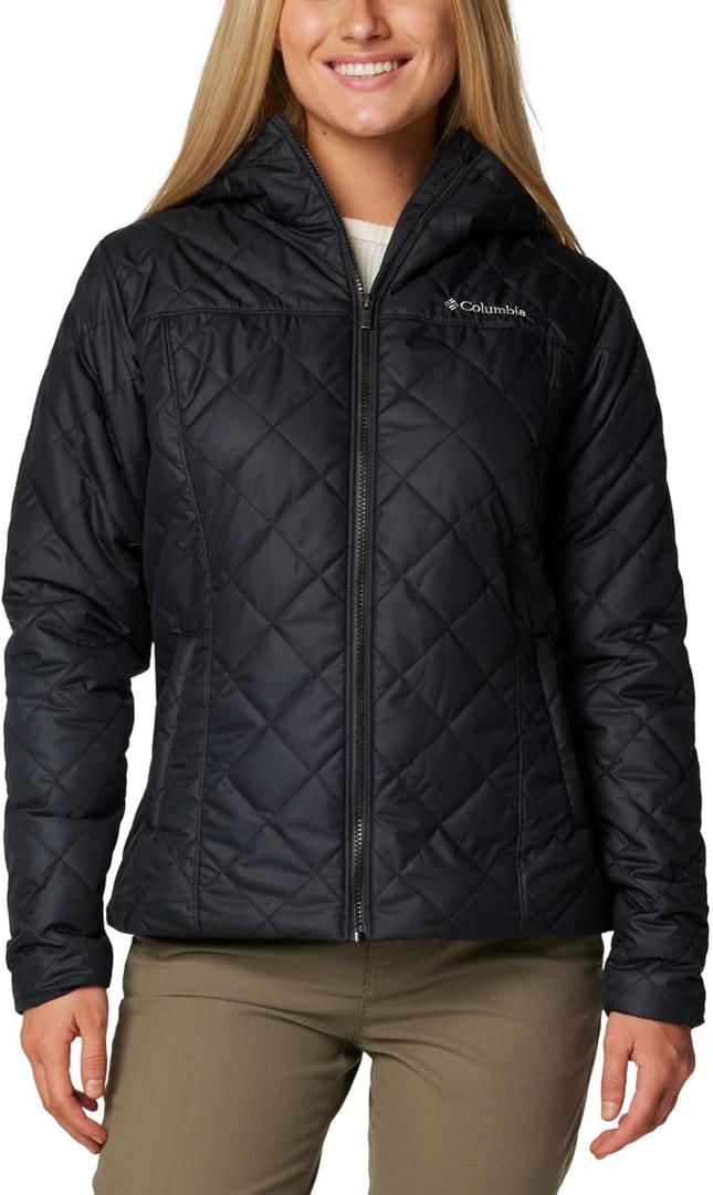 Columbia Women's Copper Crest II Hooded Jacket (3X, Black)