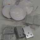 Amico 6 Pack 6 Inch 5CCT Ultra-Thin LED Recessed Ceiling Light with Junction Box, 2700K/3000K/3500K/4000K/5000K Selectable, 12W Eqv 110W 1050LM Brightness Dimmable Canless Wafer Downlight, ETL & FCC (White)